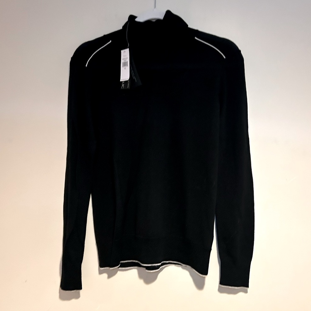 NWT Banana Republic Merino Wool Black Turtleneck Sweater Sz XS